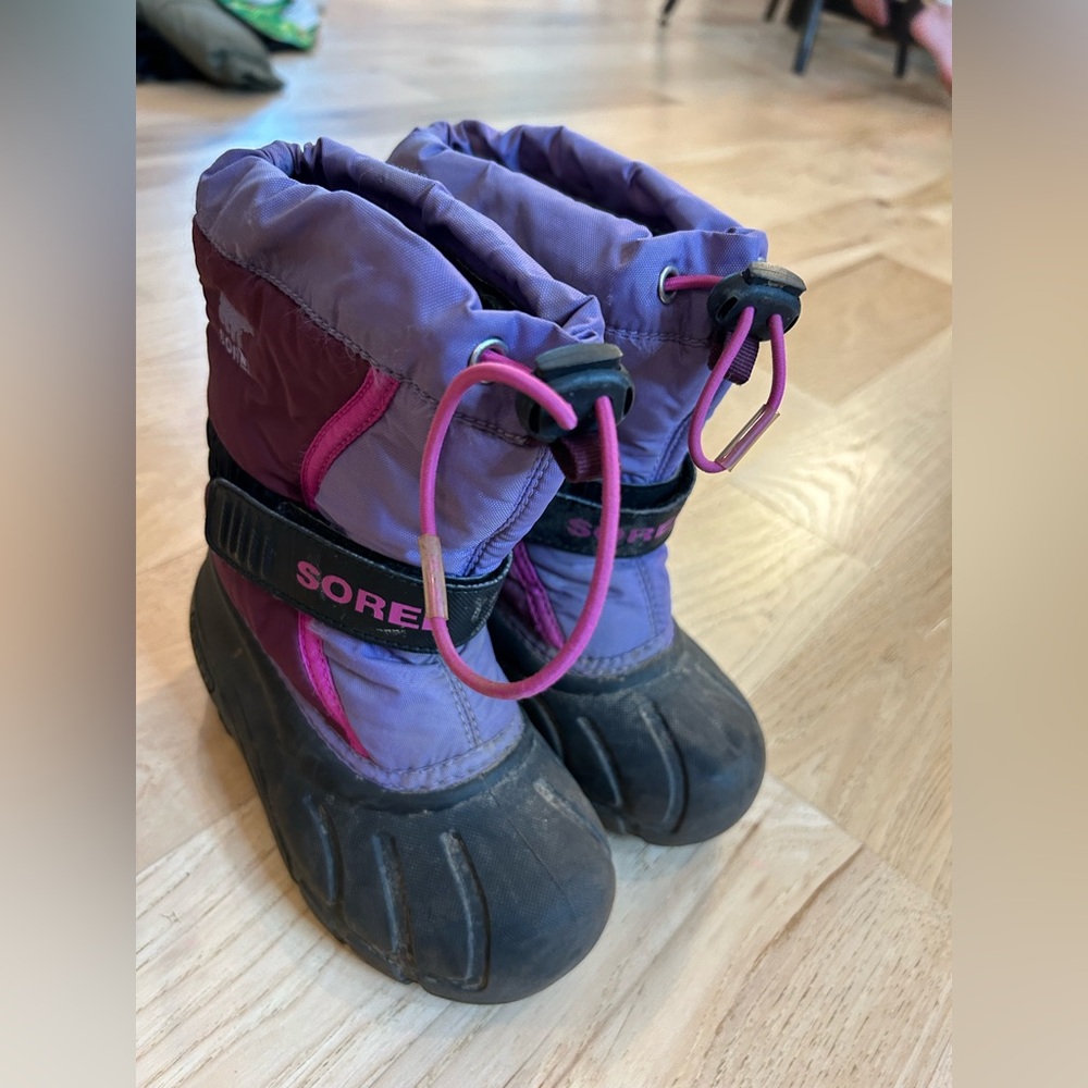 Sorel Kids Purple and Pink Snow Boots